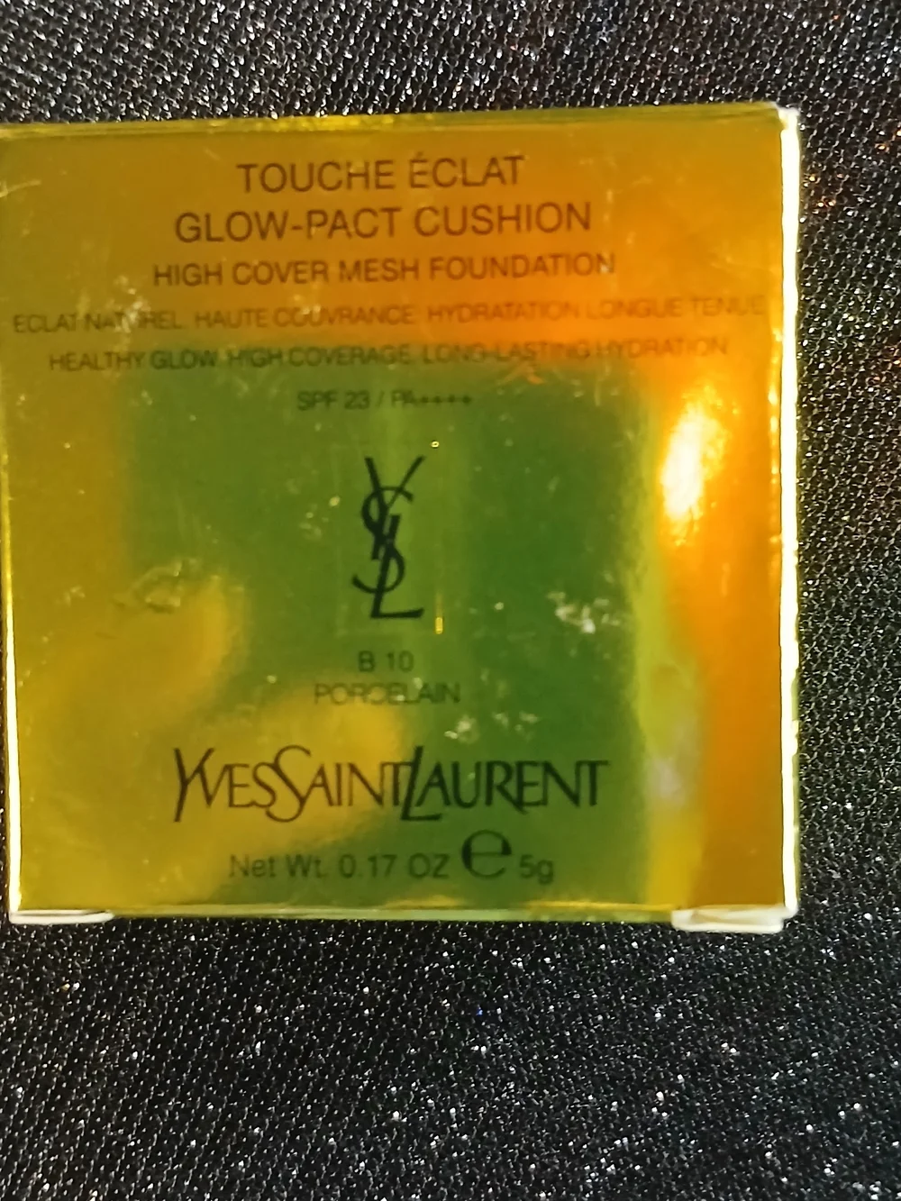New In Box YSL Touche Eclat Glow Pact Cushion Foundation B10 Travel Mini 5g/.17